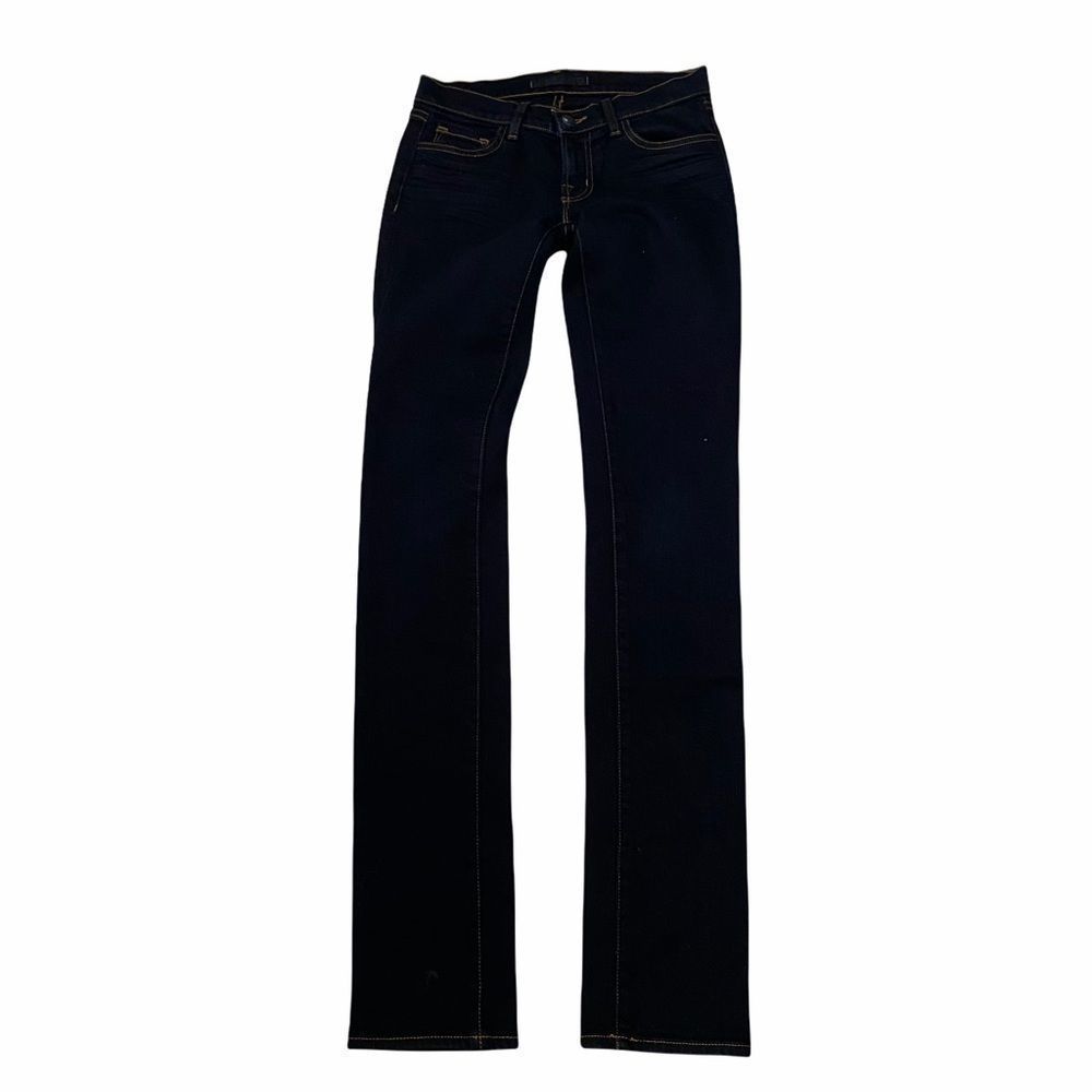 J. Brand Sz 25 Pencil Leg Black Jeans